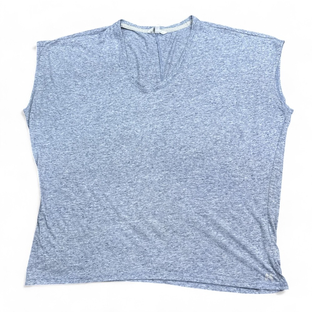 Victoria's Secret Lightweight Shirt Top Womens Size Small Light Gray V Neck - Picture 1 of 12